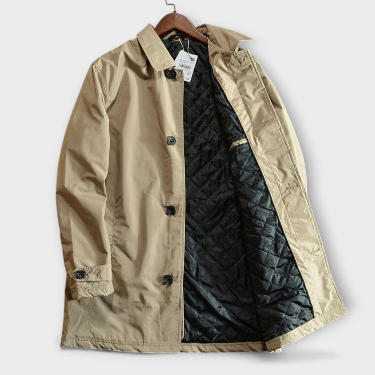Quilted weather-ready everyday trench coat for women | Westvale -6