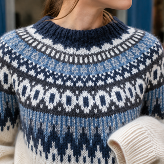 Dahlia Fair Isle Sweater | Women's Soft Knit Oversized Sweater