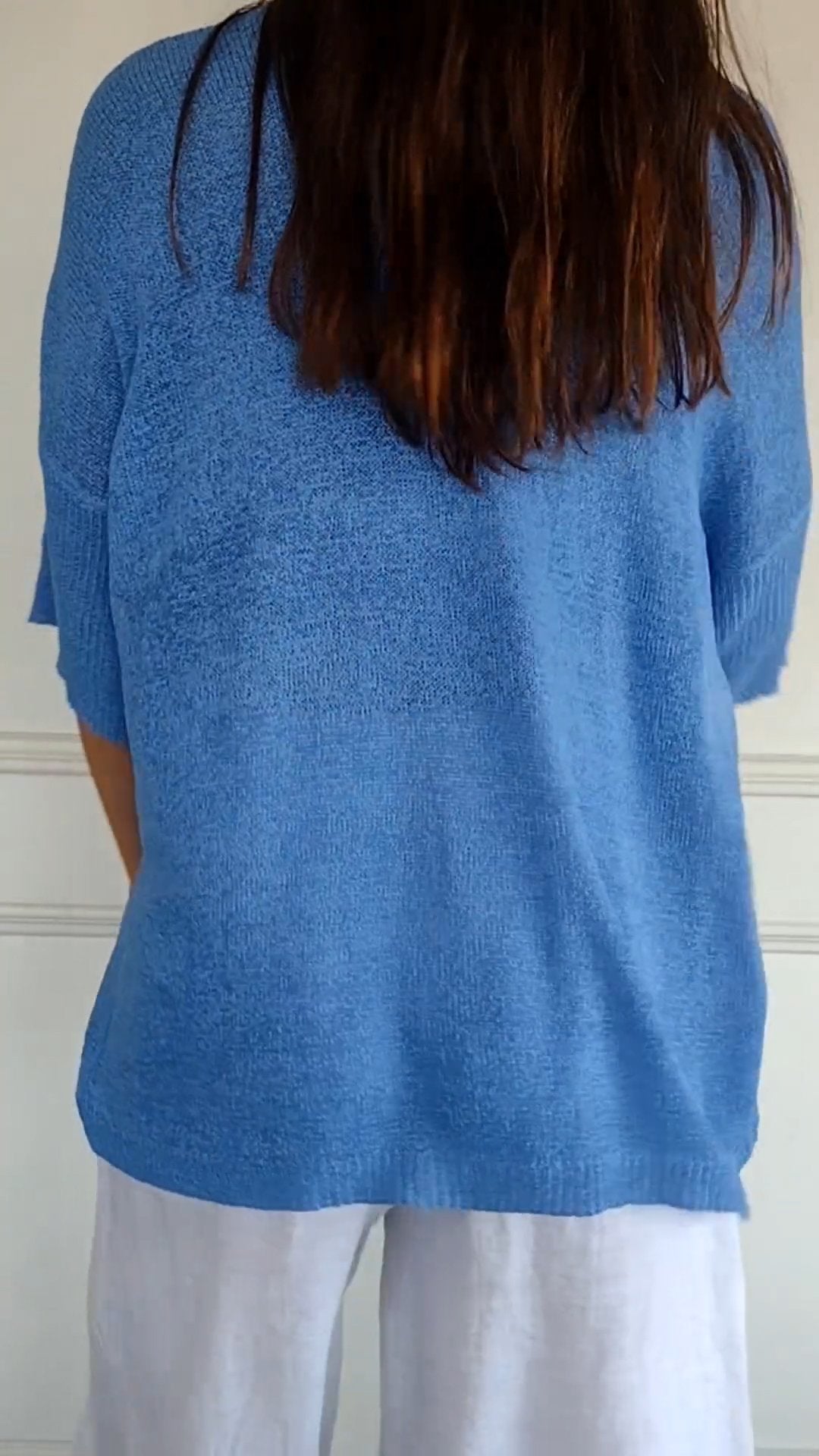 Casual V-neck everyday relaxed top for women | Lauren -6