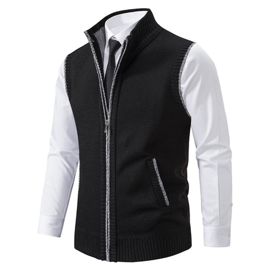 Elegant knitted Italian vest waistcoat for men | Kevin -5