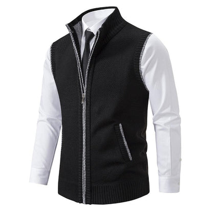 Elegant knitted Italian vest waistcoat for men | Kevin -5