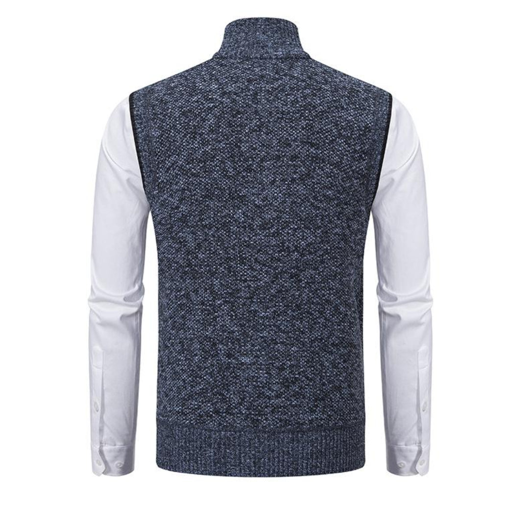 Elegant knitted Italian vest waistcoat for men | Kevin -3