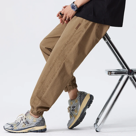 Classic organic-cotton drawstring everyday joggers for men | Greencore -1