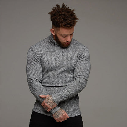 Corwynne | Men's Ribbed Turtleneck Top