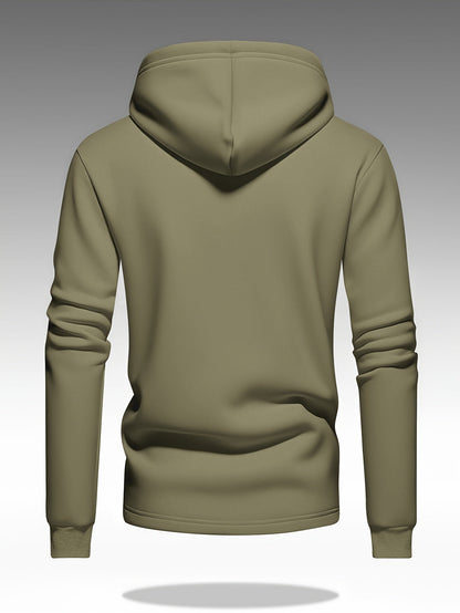 Veylan | Men's Button Front Hooded Jacket with Cargo Pockets