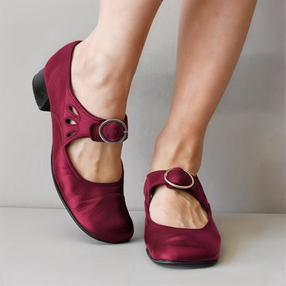 Orthopaedic leather everyday flat shoes for women | Mary -6