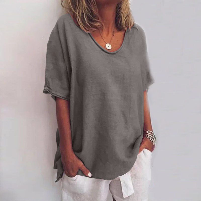 Comfy loose-fit casual everyday top for women | Callie -1