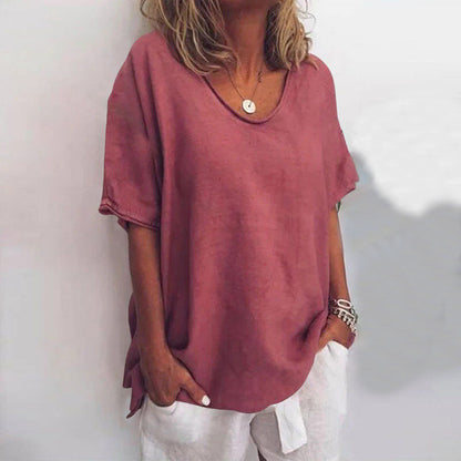 Comfy loose-fit casual everyday top for women | Callie -4