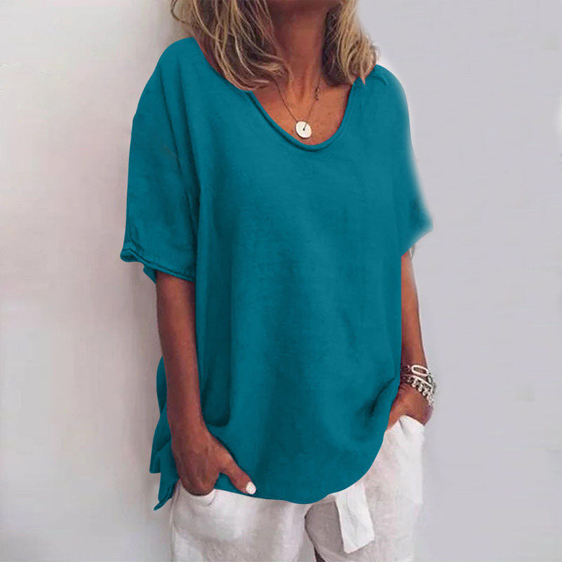 Comfy loose-fit casual everyday top for women | Callie -8