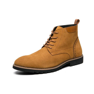 Brevane | Men's Suede Hybrid Boots with Grippy Rubber Outsole