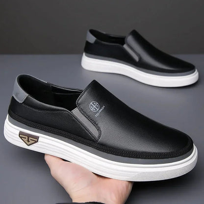 Full-grain leather slip-on shoes for men | The Whitman -8