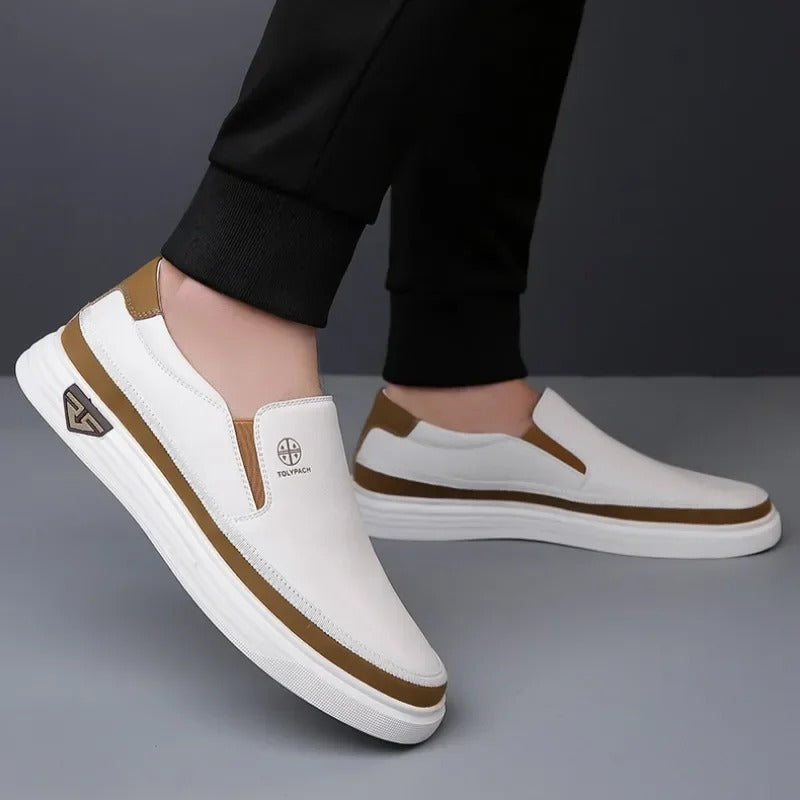 Full-grain leather slip-on shoes for men | The Whitman -12