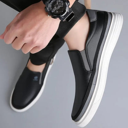 Full-grain leather slip-on shoes for men | The Whitman -9