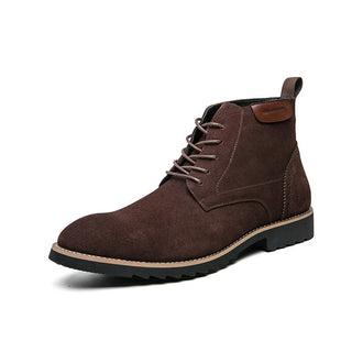 Brevane | Men's Suede Hybrid Boots with Grippy Rubber Outsole