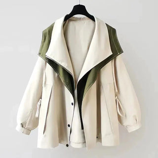 Marivane | Women's Hooded Oversized Trench Coat with Pockets