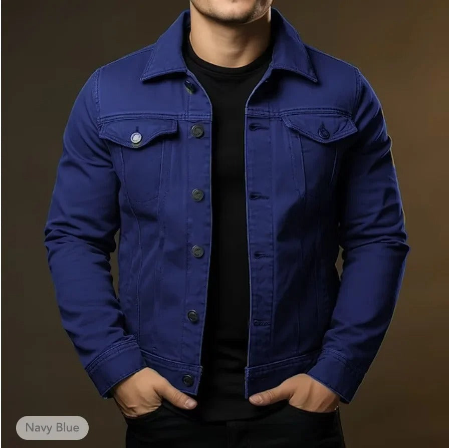 Marcellan | Men's Black Denim Jacket