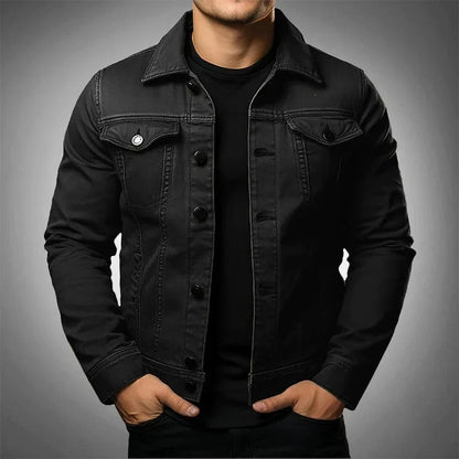 Marcellan | Men's Black Denim Jacket