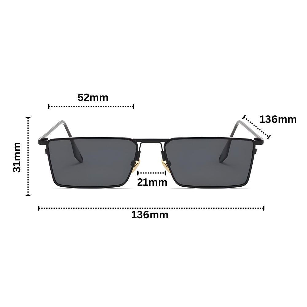 Avant Square Frame Sunglasses Unisex | Solvane