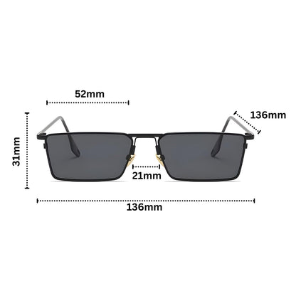 Avant Square Frame Sunglasses Unisex | Solvane