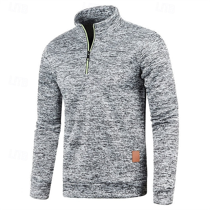 Callandro | Men's Quarter Zip Textured Pullover