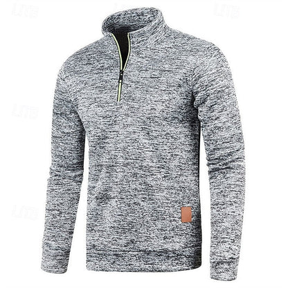 Callandro | Men's Quarter Zip Textured Pullover