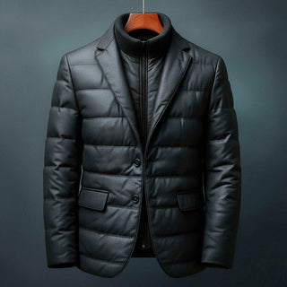 Padded structured winter blazer jacket for men | Theron -3