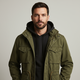 Classic military field jacket multi-pocket for men | Heritage Field -3