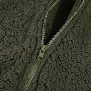 Nathania | Women's Textured Fleece Hooded Jacket with Buttons