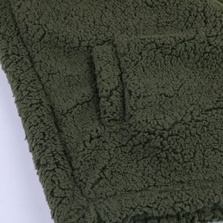Nathania | Women's Textured Fleece Hooded Jacket with Buttons