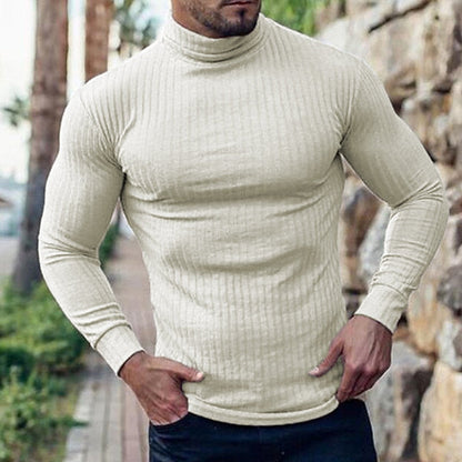 Corwynne | Men's Ribbed Turtleneck Top