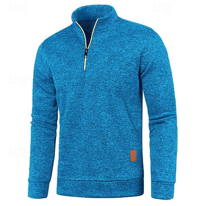 Callandro | Men's Quarter Zip Textured Pullover
