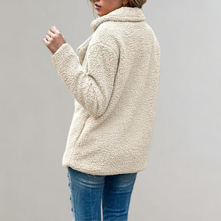 Noelia | Women's Double Breasted Textured Teddy Blazer