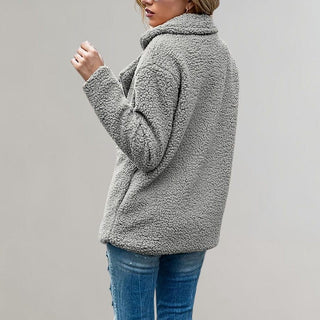 Noelia | Women's Double Breasted Textured Teddy Blazer