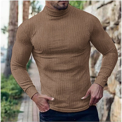 Corwynne | Men's Ribbed Turtleneck Top
