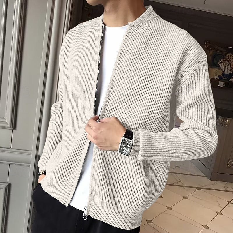 Thorwald | Men's Ribbed Zip Front Cardigan