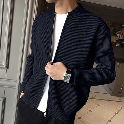 Thorwald | Men's Ribbed Zip Front Cardigan