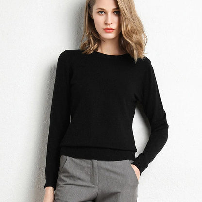 Classic round-neck timeless everyday jumper for women | Alina -2