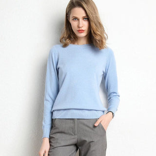 Classic round-neck timeless everyday jumper for women | Alina -12