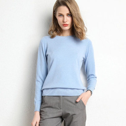 Classic round-neck timeless everyday jumper for women | Alina -12