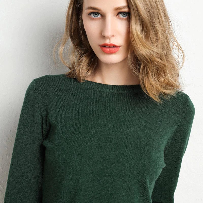 Classic round-neck timeless everyday jumper for women | Alina -15