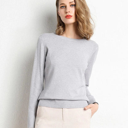 Classic round-neck timeless everyday jumper for women | Alina -3