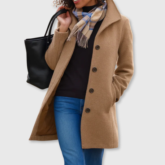 Classic tailored everyday coat for women | Lauren -1