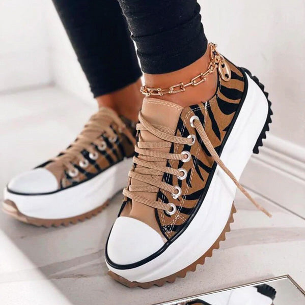 Platform high-top saw-tooth sole trainers for women | Evora -2
