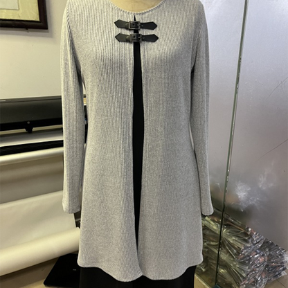 A-line knee-length two-piece look dress for women | Zweiteiler -7