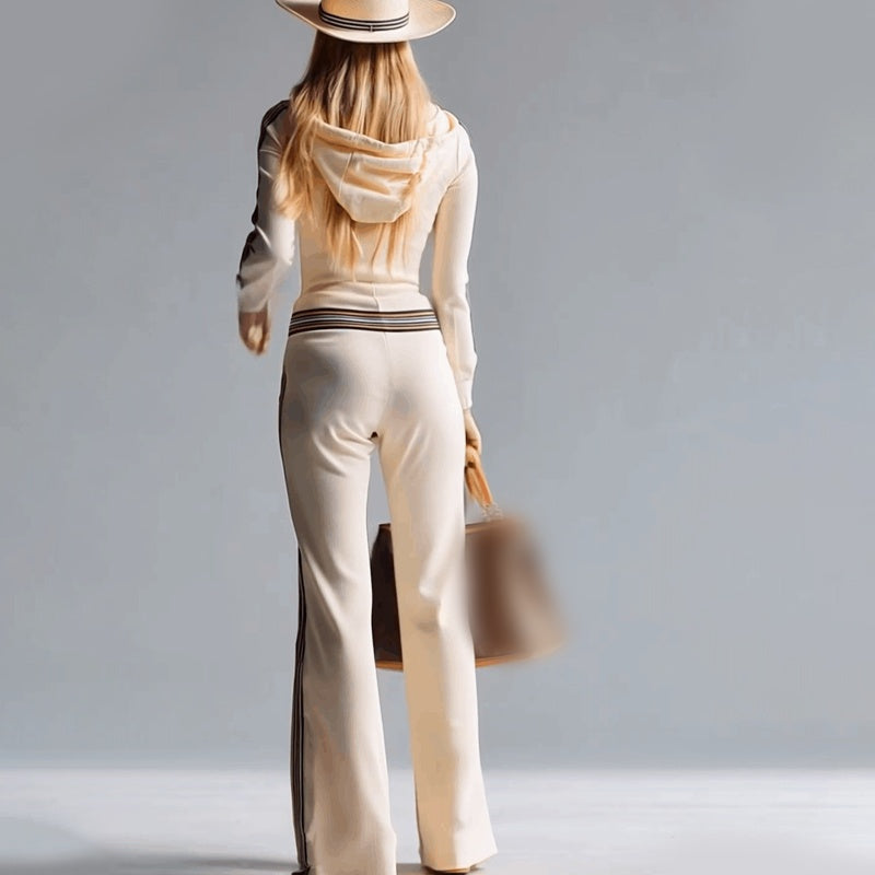 Sport luxe hooded everyday jumpsuit for women | Luxe -6