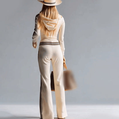 Sport luxe hooded everyday jumpsuit for women | Luxe -6