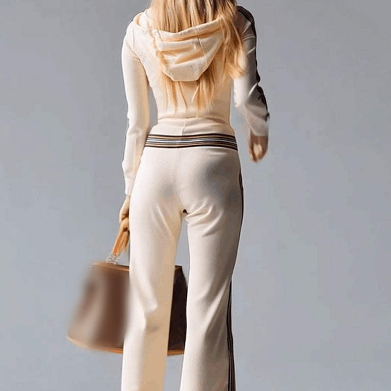 Sport luxe hooded everyday jumpsuit for women | Luxe -7