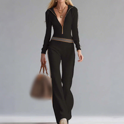 Sport luxe hooded everyday jumpsuit for women | Luxe -2