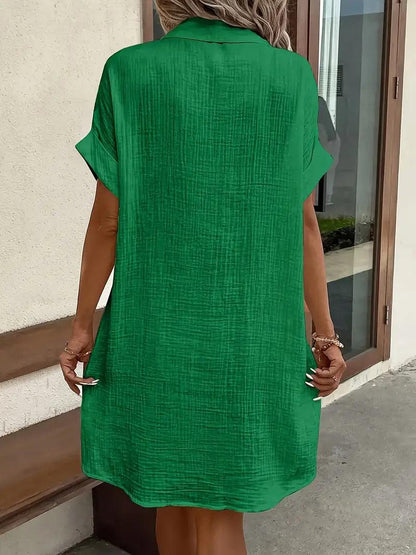 Timeless V-neck blouse everyday dress for women | Sharon -13