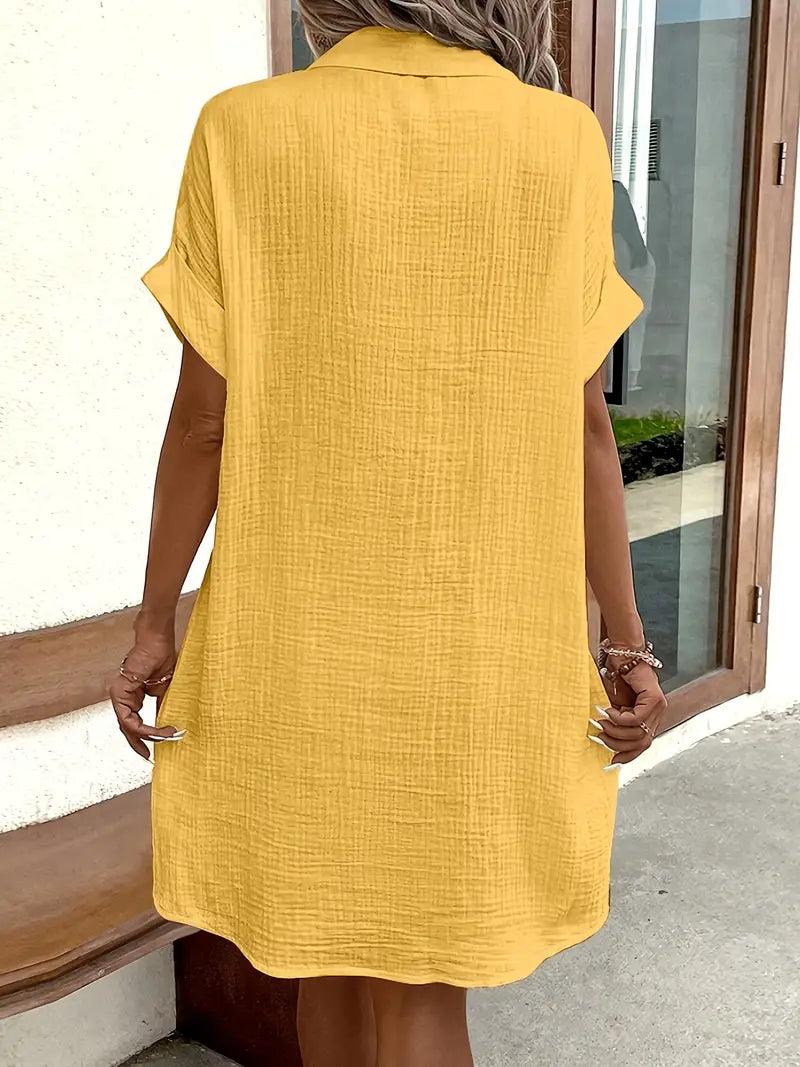 Timeless V-neck blouse everyday dress for women | Sharon -21